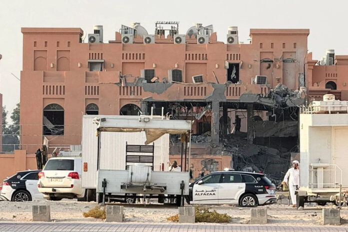 A damaged building, following an Israeli attack on Hamas leaders, according to an Israeli official, in Doha, Qatar. / TRT World A damaged building, following an Israeli attack on Hamas leaders, according to an Israeli official, in Doha, Qatar. / TRT World