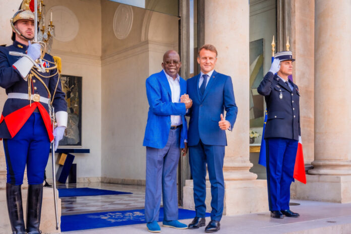 Tinubu and Macron Tinubu and Macron