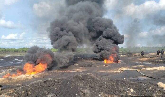 Illegal refinery
