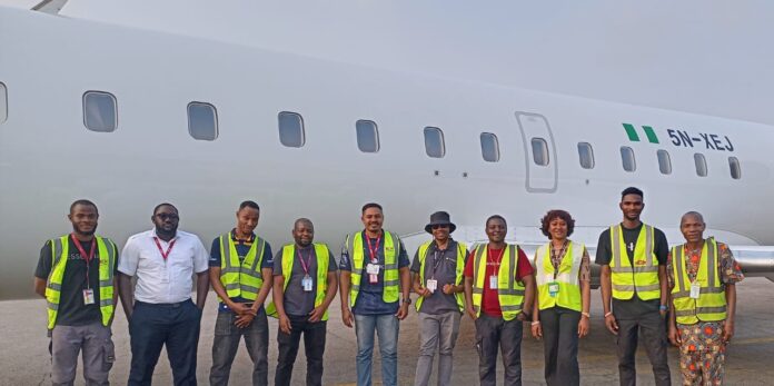 Members of Onedot Aviation's technical team
