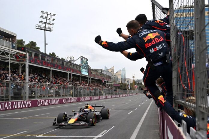 Verstappen Dominates Azerbaijan Grand Prix Max Verstappen
