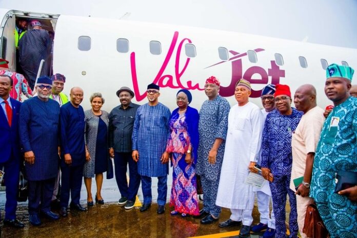 Abiodun Makes History, Inaugurates First Commercial Flight at Gateway Airport
