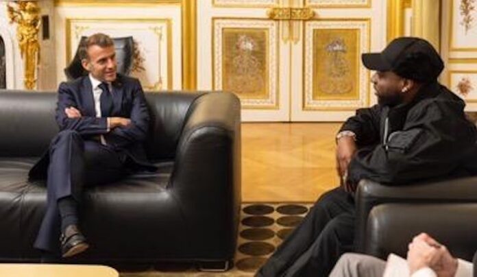 Davido-Meets-French-President-Macron-In-Paris