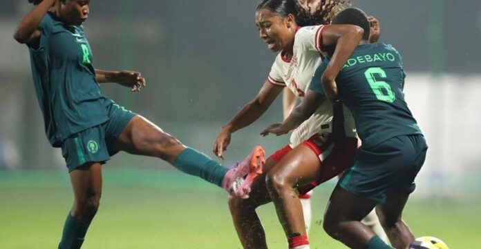 Flamingos in action Against Canada