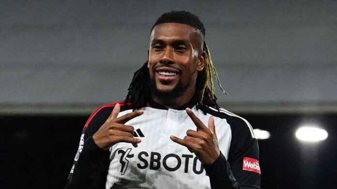 Alex Iwobi in Fulham colours