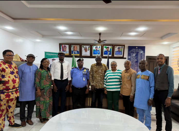 Akwa Ibom State commissioner of Police, Baba Azare Mohammed and leaders of Civil Society Organisations in the State, during a visit to the Police headquarters, Ikot Akpan-Abia Akwa Ibom State commissioner of Police, Baba Azare Mohammed and leaders of Civil Society Organisations in the State, during a visit to the Police headquarters, Ikot Akpan-Abia