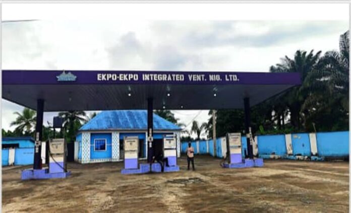 Pic of the sealed filling station belonging to Godwin Ekpo in Uyo Pic of the sealed filling station belonging to Godwin Ekpo in Uyo