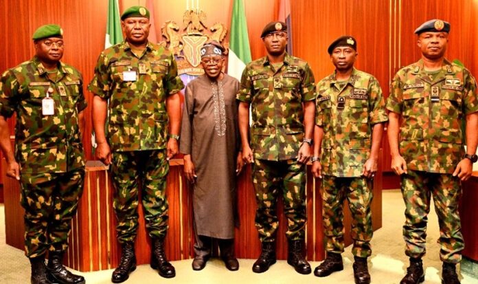 Tinubu Meets New Service Chiefs