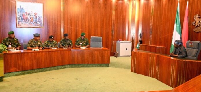 Tinubu Meets New Service Chiefs. Tinubu Meets New Service Chiefs