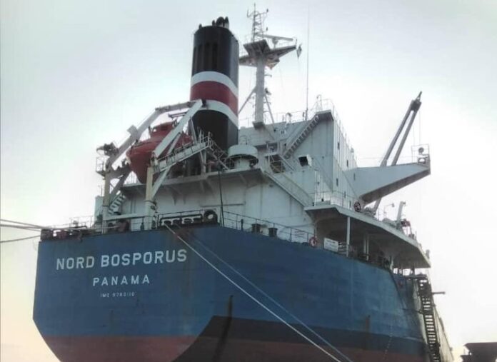 Brazil-origin vessel MV Nord Bosporus (IMO 9760110)