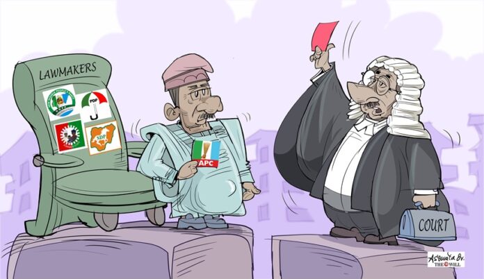 COURT SACKS LAWMAKER COURT SACKS LAWMAKER