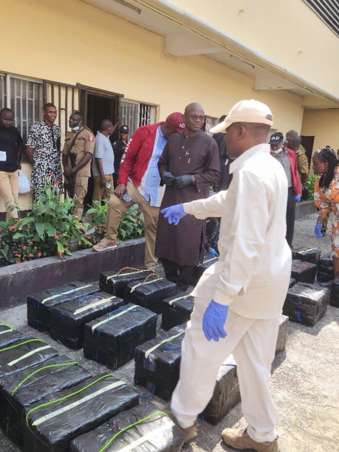 NDLEA Crack Cocaine Cartel At Tincan Port NDLEA Crack Cocaine Cartel At Tincan Port