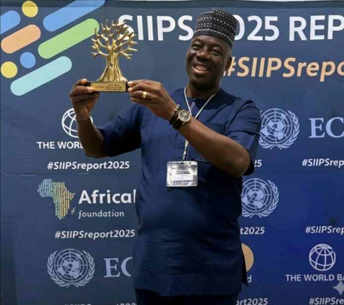 Managing Director/CEO, NIBSS - Premier Oiwoh receives Award as Nigeria emerges winner as NIBSS INSTANT PAYMENT, attains 1st Instant Payment System (IPS) in Africa to attain 'MATURITY' on AfricaNenda's Inclusivity Spectrum. At the Press Conference on the State of Inclusive Instant Payment Systems (SIIPS) 2025 Report Launch at Ezulwini, Eswatini, held on 12 - 14 November 2025 Managing Director/CEO, NIBSS - Premier Oiwoh receives Award as Nigeria emerges winner as NIBSS INSTANT PAYMENT, attains 1st Instant Payment System (IPS) in Africa to attain 'MATURITY' on AfricaNenda's Inclusivity Spectrum. At the Press Conference on the State of Inclusive Instant Payment Systems (SIIPS) 2025 Report Launch at Ezulwini, Eswatini, held on 12 - 14 November 2025