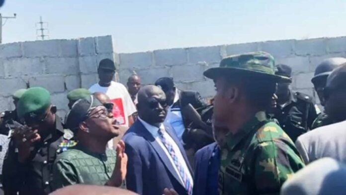 Wike And military man Argued Wike And military man Argued