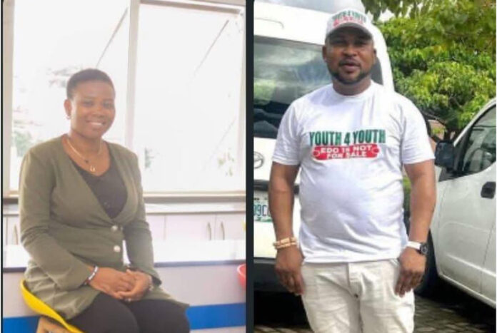 assault on Mrs Juliet Enabulele, a journalist attached to the Office of the First Lady at the Edo Broadcasting Service (EBS), allegedly carried out by Mr Kelly Okungbowa, popularly known as Ebo Stone. assault on Mrs Juliet Enabulele, a journalist attached to the Office of the First Lady at the Edo Broadcasting Service (EBS), allegedly carried out by Mr Kelly Okungbowa, popularly known as Ebo Stone.