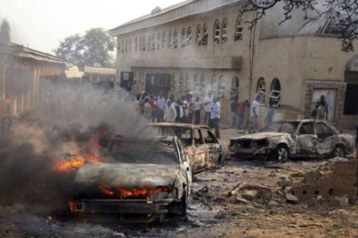Maiduguri bomb explosion scene
