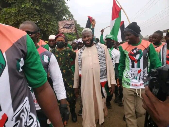DSS Detains Ta’awunu Muslimeen Leader After Pro-Palestine March In Osun DSS Detains Ta’awunu Muslimeen Leader After Pro-Palestine March In Osun