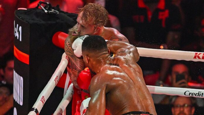 Anthony Joshua defeated Jake Paul Anthony Joshua defeated Jake Paul