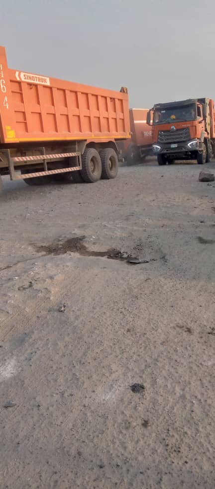 A portion of the Calabar -Itu Highway at Enen Atai Itam, Itu LGA