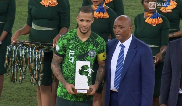 Troost-Ekonng Accepts AFCON Award Troost-Ekonng Accepts AFCON Award