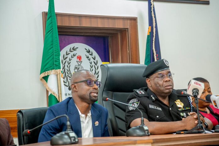 Akwa Ibom State Commissioner of Police, CP Baba Azare, and the Commissioner of Education, Prof Ubong Umoh, at the police headquarters. Akwa Ibom State Commissioner of Police, CP Baba Azare, and the Commissioner of Education, Prof Ubong Umoh, at the police headquarters.