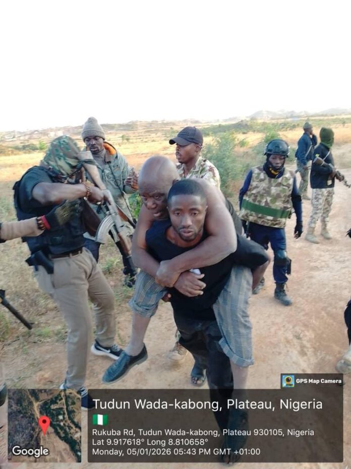 Troops of Operation Enduring Peace have successfully rescued a retired senior officer of the Nigerian Army, Colonel Joseph Ajanaku (retd.) Troops of Operation Enduring Peace have successfully rescued a retired senior officer of the Nigerian Army, Colonel Joseph Ajanaku (retd.)