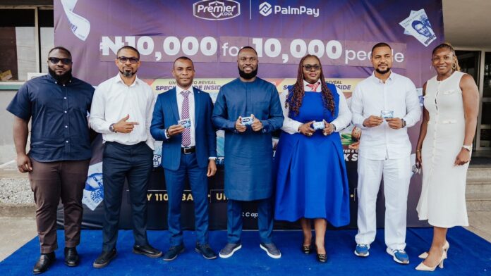 PalmPay, Premier Cool Launch 10k For 10k Campaign, Reward 10,000 Nigerians With ₦100m PalmPay, Premier Cool Launch 10k For 10k Campaign, Reward 10,000 Nigerians With ₦100m