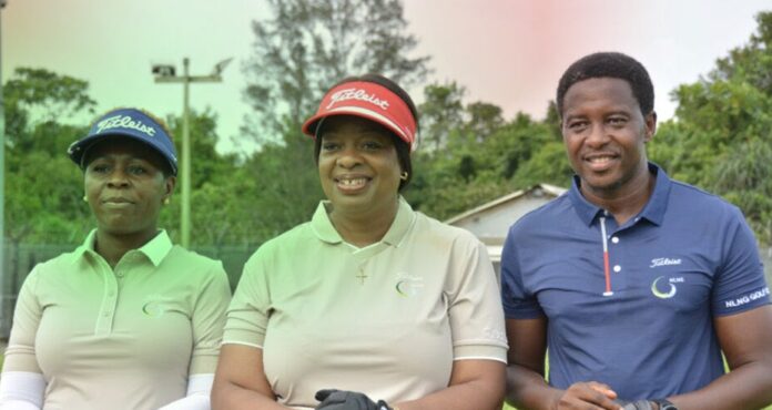 Some golfers at the event Some golfers at the event