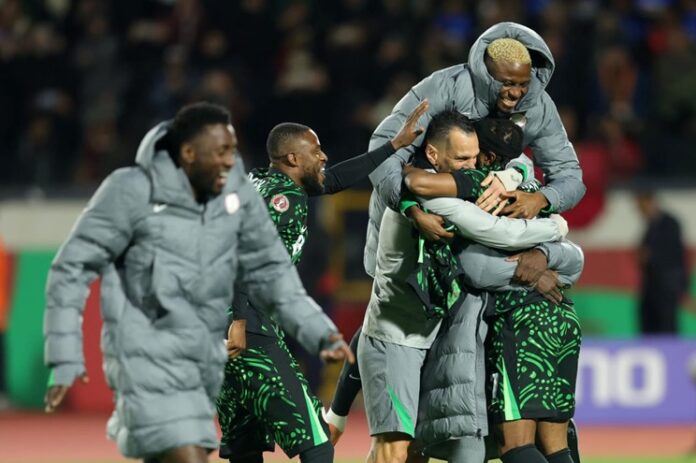 Super Eagles Celebrate