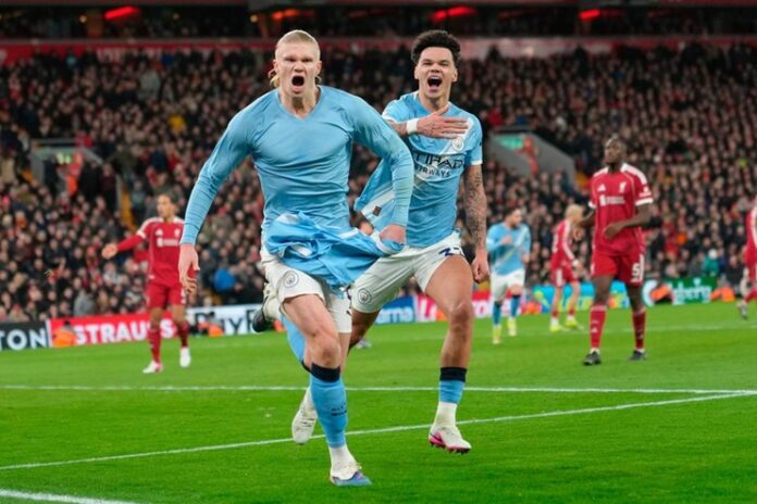 Haaland - city vs liverpool