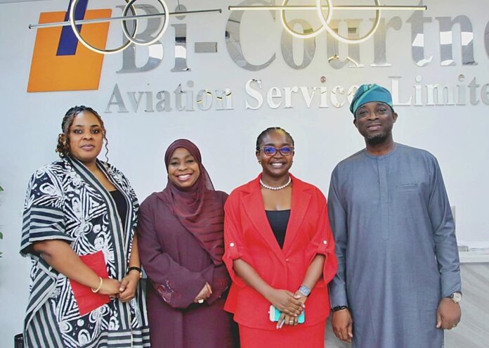 L-R: Feyikemi Fadeyibi, Head Human Resources & Administration, BASL, Nafisat Adeniran, Head, Aviation Safety, BASL, Solape Azazi, Founder/Executive Director, Cradle Lounge Special Needs Initiatives, Kola Bamigboye, Ag.COO/Head Space & Premises Management BASL L-R: Feyikemi Fadeyibi, Head Human Resources & Administration, BASL, Nafisat Adeniran, Head, Aviation Safety, BASL, Solape Azazi, Founder/Executive Director, Cradle Lounge Special Needs Initiatives, Kola Bamigboye, Ag.COO/Head Space & Premises Management BASL