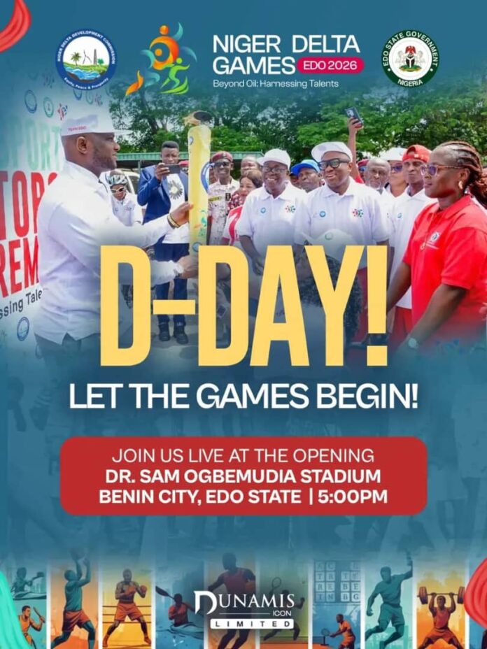 Edo 2026 Niger Delta Games Open In Benin City Edo 2026 Niger Delta Games Open In Benin City