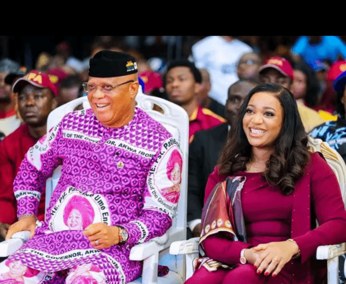 Akwa Ibom State Governor, Pastor Umo Eno, and the Chairman, Board of Directors of GIFA, during the second anniversary at Ibom Hall, Uyo. Akwa Ibom State Governor, Pastor Umo Eno, and the Chairman, Board of Directors of GIFA, during the second anniversary at Ibom Hall, Uyo.