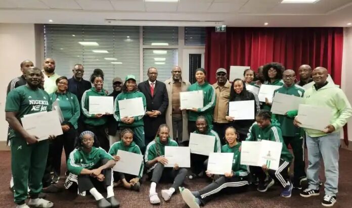 D'Tigress Receive Abuja Housing Documents, OON Certificates D'Tigress Receive Abuja Housing Documents, OON Certificates