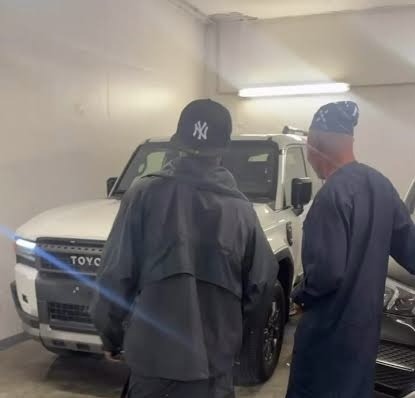 Asake Surprises Dad With 2025 Toyota Prado After Gifting Mom G‑Wagon