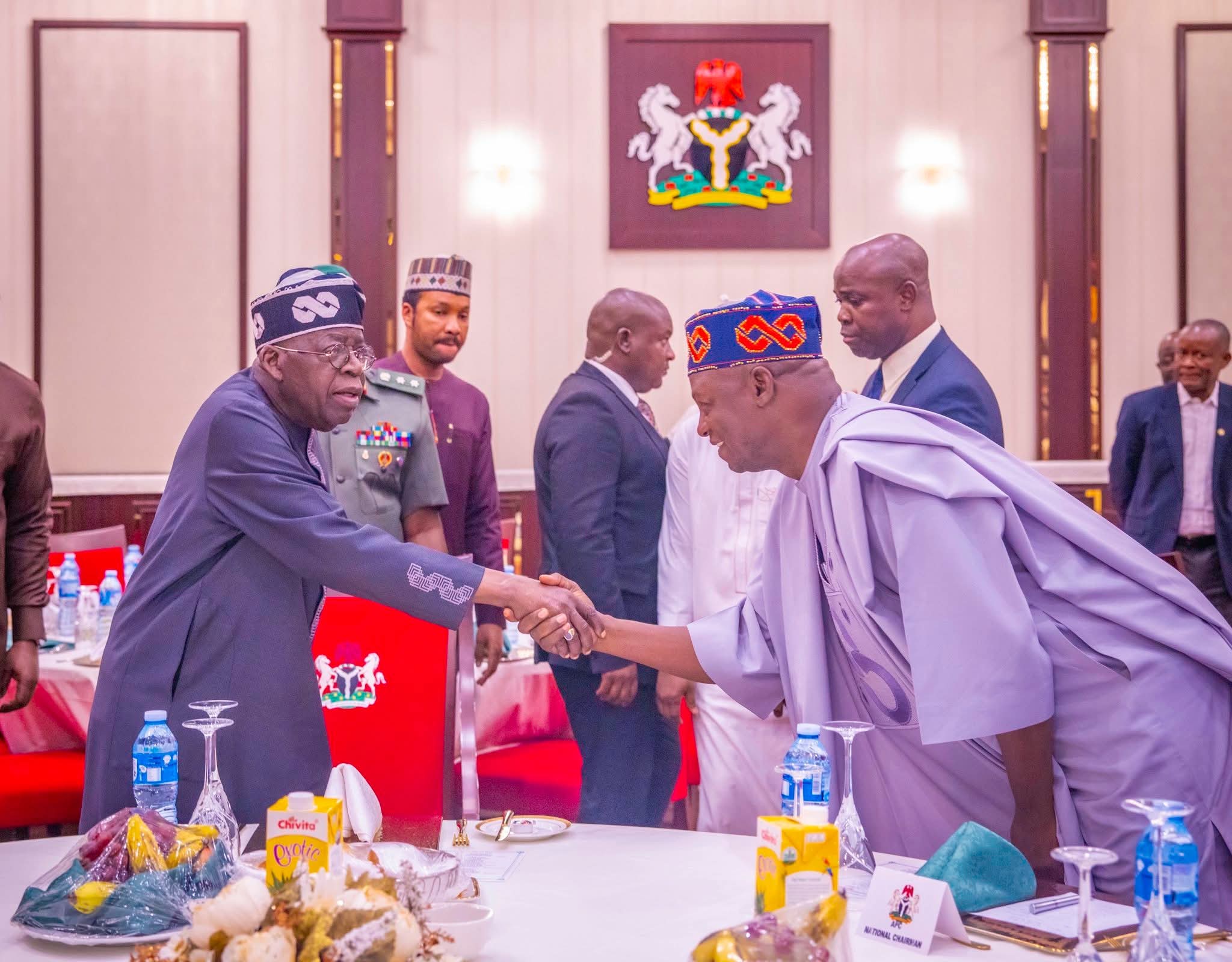 Democracy, Rule Of Law Will Survive, Thrive In Nigeria Under My Watch – Tinubu Assures Party Leaders