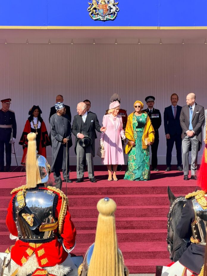 King Charles Gives Full Ceremonial Welcome to President Tinubu, First Lady Oluremi in UK