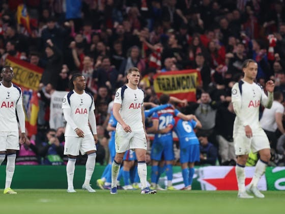 Simons Gives Spurs Second-Leg Win But Atletico March On, To Face Barcelona Simons Gives Spurs Second-Leg Win But Atletico March On, To Face Barcelona