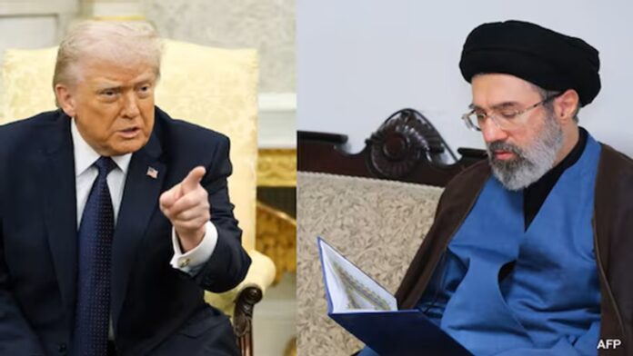 Trump and Mojtaba Khamenei Trump and Mojtaba Khamenei