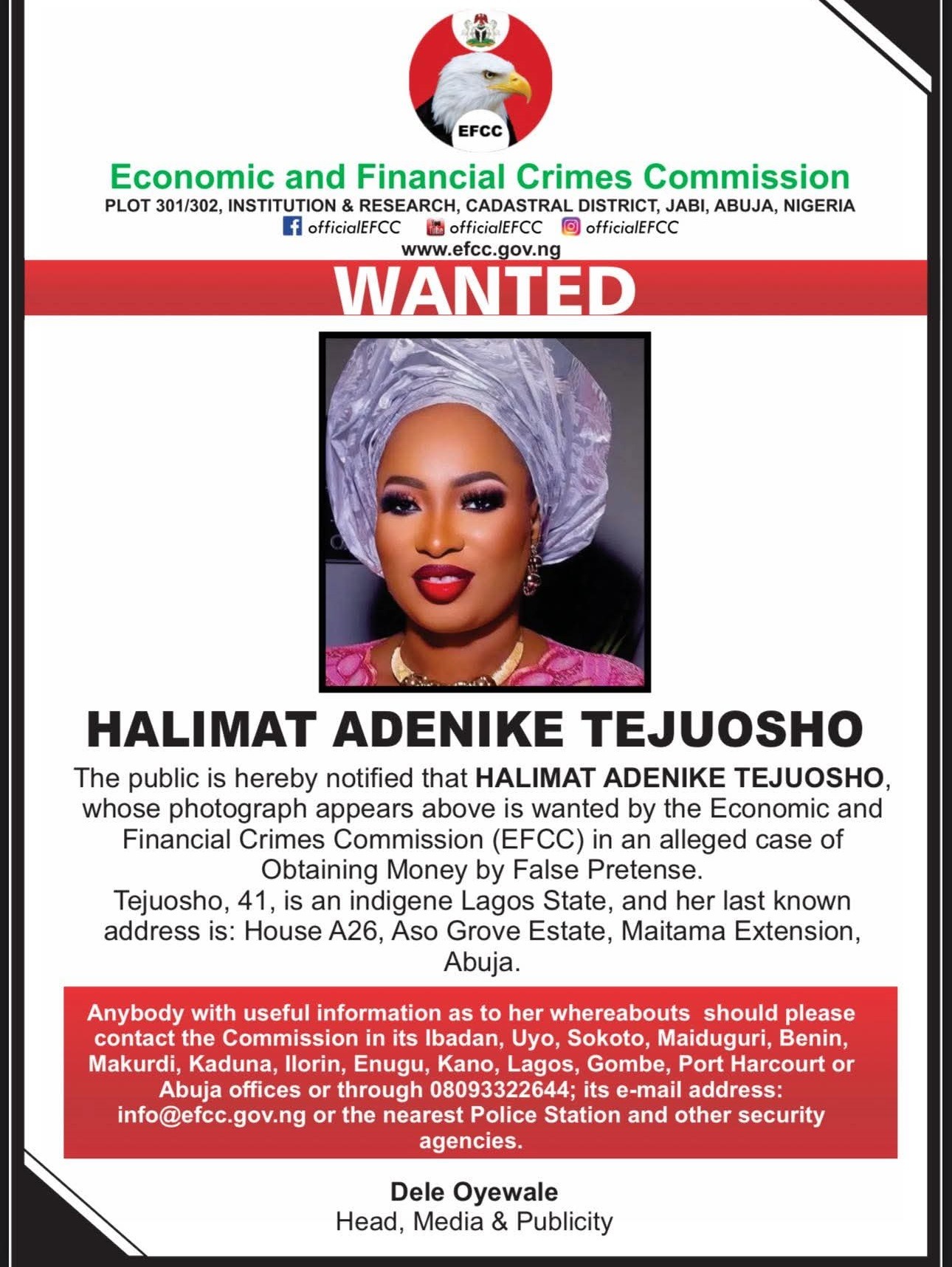 Halimat Adenike Tejuosho - THEWILL NEWS MEDIA Halimat Adenike Tejuosho