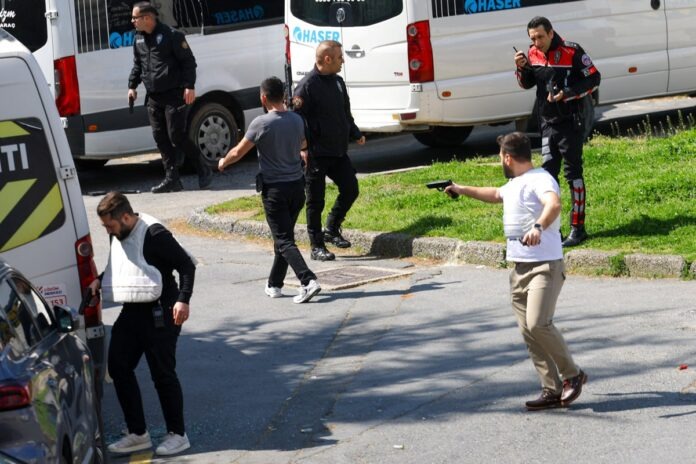 Officers, Others Injured As Security Forces Neutralise Attackers In Shooting Outside Israeli Consulate In Istanbul Officers, Others Injured As Security Forces Neutralise Attackers In Shooting Outside Israeli Consulate In Istanbul
