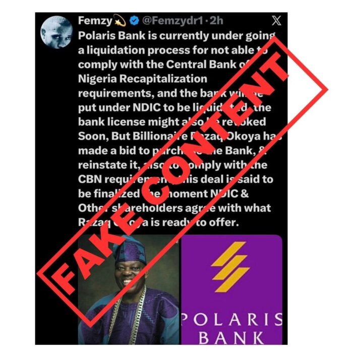 Polaris Bank Not Under Liquidation — CBN Polaris Bank Not Under Liquidation — CBN