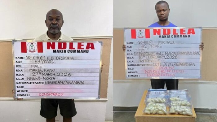 NDLEA Arrests 93-Year-Old, Medical Doctor Over Cocaine, Skunk Trafficking