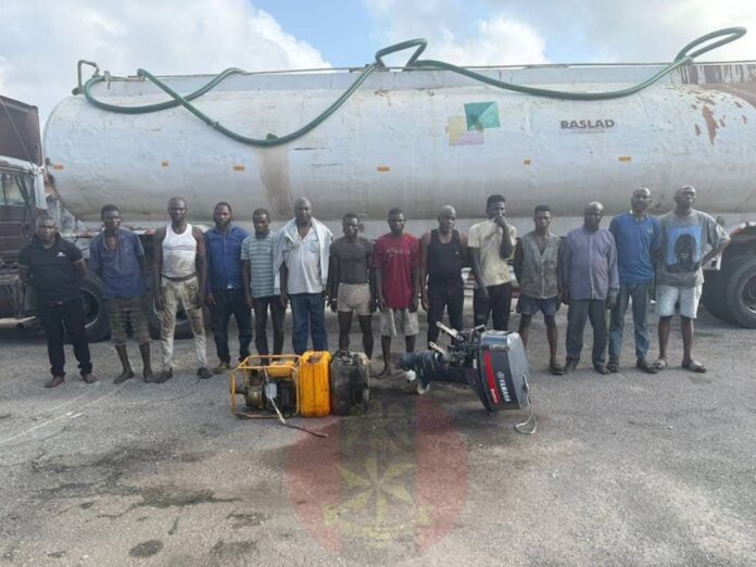 oil theft syndicate operating dangerously close to the Dangote Refinery