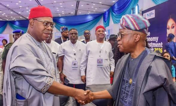 Sir Monday Onyeme And Gbenga Oyetola Sir Monday Onyeme And Gbenga Oyetola