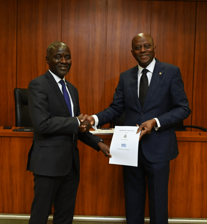 Dr Aminu Maida, Executive Vice Chairman/CEO, Nigerian Communications Commission, NCC; and Mr. Olayemi Cardoso, Governor, Central Bank of Nigeria, during the signing Memorandum of Understanding between NCC and CBN, 20th of April 2026, at the CBN"s Headquarters Abuja. Dr Aminu Maida, Executive Vice Chairman/CEO, Nigerian Communications Commission, NCC; and Mr. Olayemi Cardoso, Governor, Central Bank of Nigeria, during the signing Memorandum of Understanding between NCC and CBN, 20th of April 2026, at the CBN"s Headquarters Abuja.