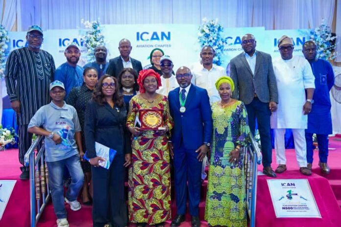 Chairman of the ICAN Aviation Chapter, Ayodele Olatiregun (2nd right, front row) flanked by other participants at the first anniversary of the Institute of Chartered Accountants of Nigeria (ICAN), Aviation Chapter held in Lagos recently. Chairman of the ICAN Aviation Chapter, Ayodele Olatiregun (2nd right, front row) flanked by other participants at the first anniversary of the Institute of Chartered Accountants of Nigeria (ICAN), Aviation Chapter held in Lagos recently.