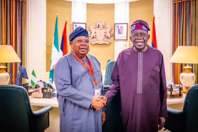 Joseph Tegbe and Tinubu