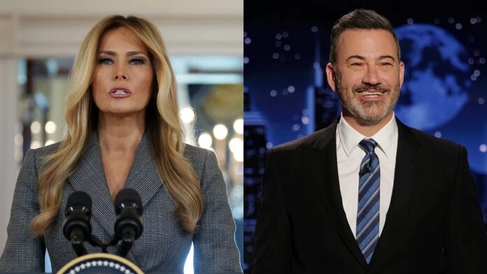 Melania-Trump-and-Jimmy-Kimmel