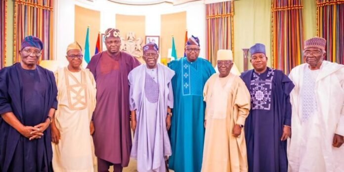 Tinubu With Plateau Leaders